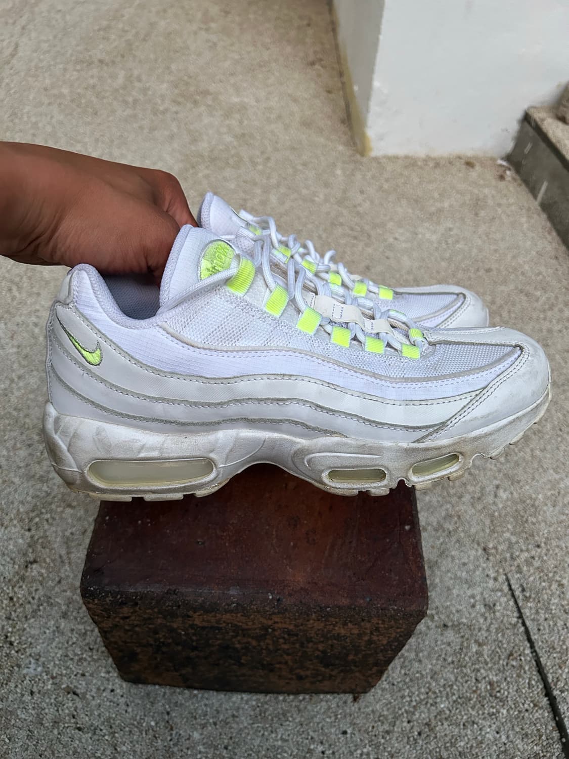 나이키  에어맥스 95   빈티지  화이트- 네온  2 상품이미지3