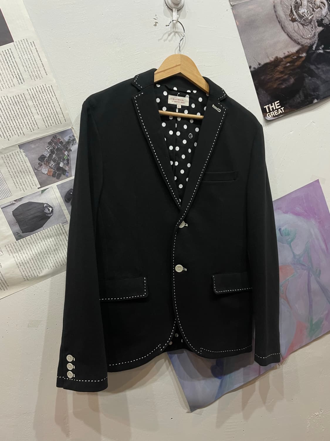 hiromichi nakano 싱글스티치 자켓  상품이미지1