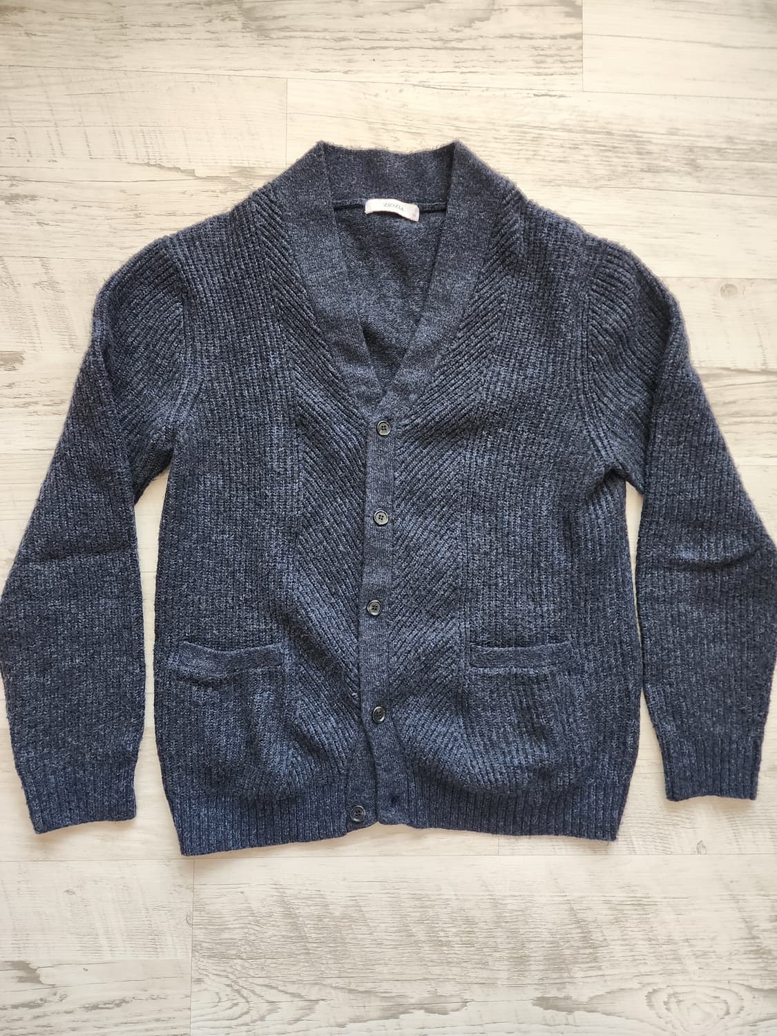 ZIOZIA 지오지아 니트 가디건 팜. 100사이즈 네이비 상품이미지1