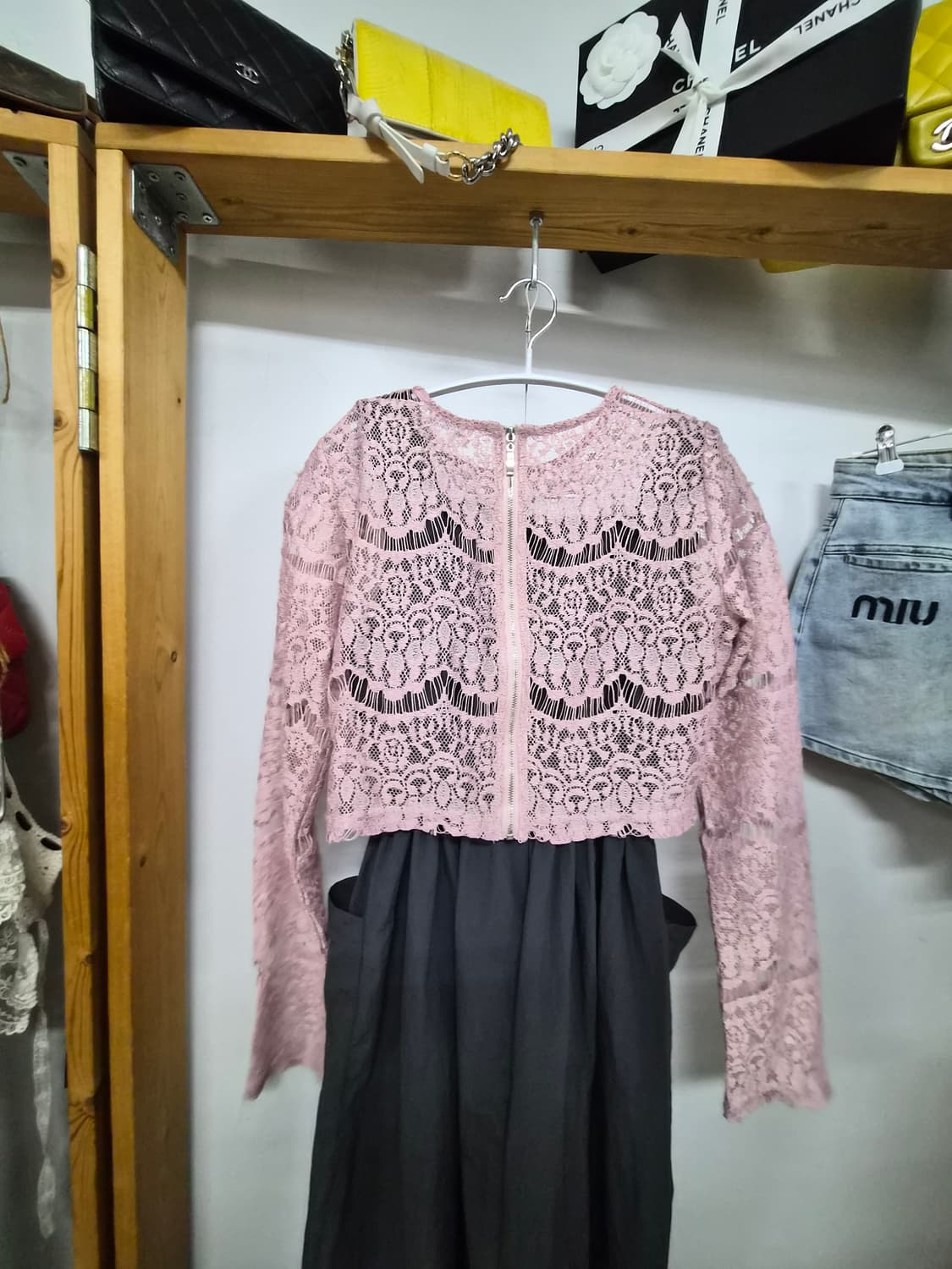 바스락 포켓 끈 원피스. 수입레이스 상품이미지9