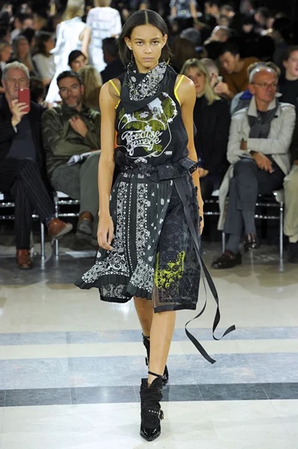 Sacai 2016 ss paisley warp skirt 상품이미지1