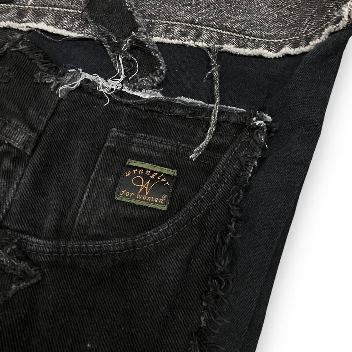 데님 커스텀 흑청 와이드팬츠 y07103 상품이미지6