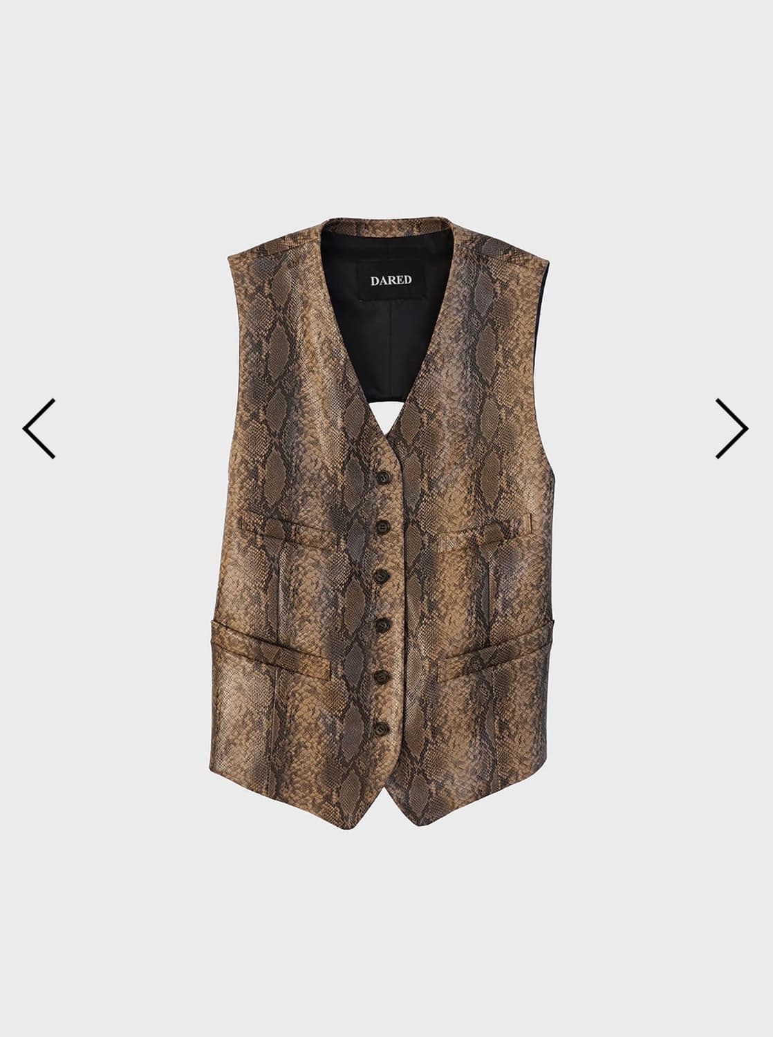 데어드) STRAP-BACK TAILORED VEST  상품이미지2