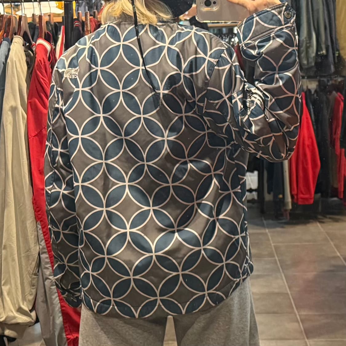 [NO.9] 노스페이스 화이트라벨 패턴 봄버 자켓 상품이미지5