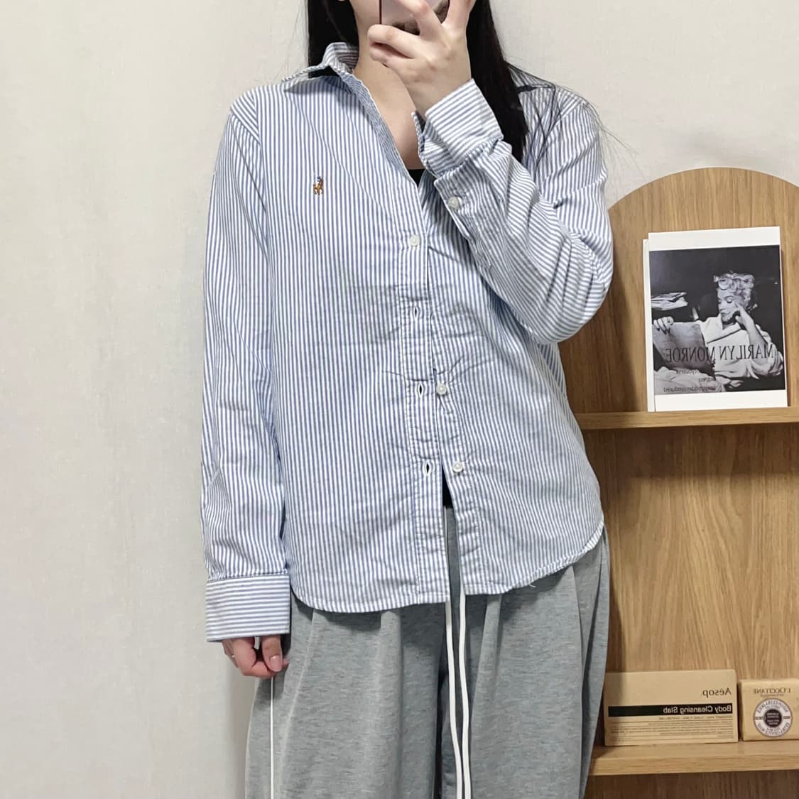 [정품] 폴로 블루 / 멀티포니 스트라이프 셔츠 [ S ] 상품이미지2