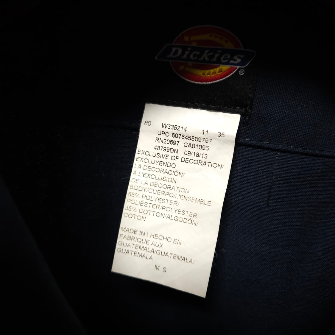 M ) 디키즈 커버올 점프수트 다크네이비 상품이미지8