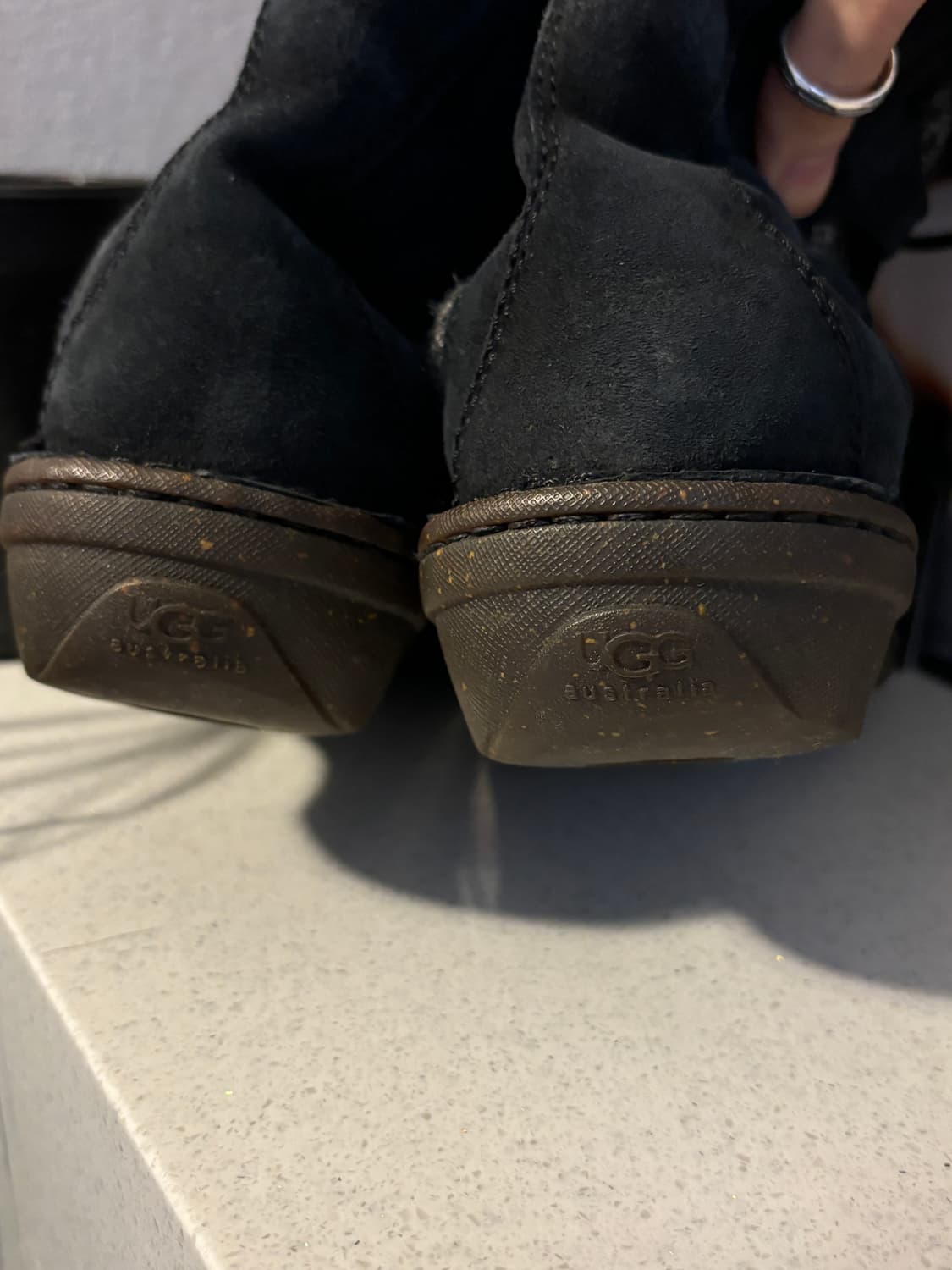 어그 레이어드 스웨이드 니트 부츠 상품이미지6