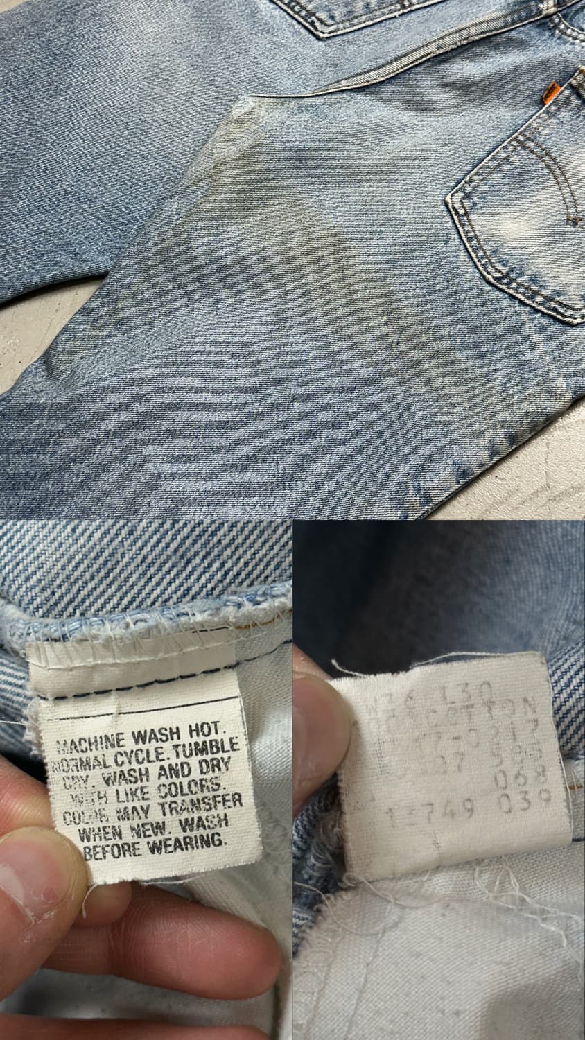 80's USA Made 리바이스 517 부츠컷 플레어진 체인스티치 상품이미지9