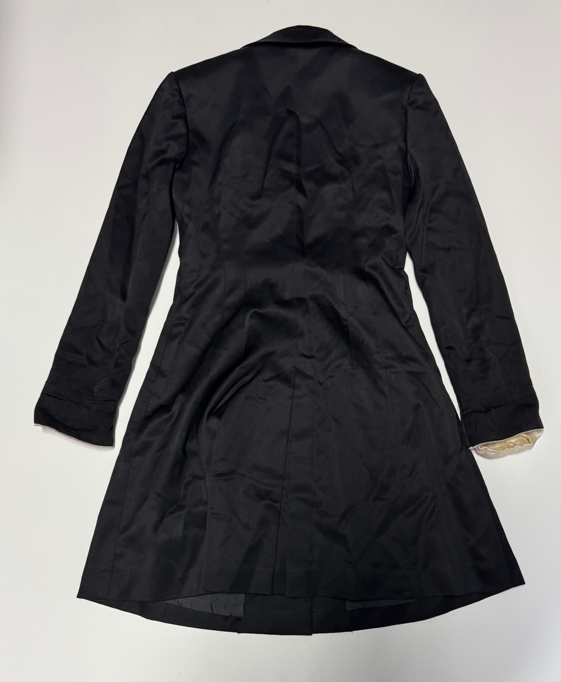 여성 레니본 Reneevon 울 롱 코트 자켓 아이디룩 블랙 S 상품이미지2