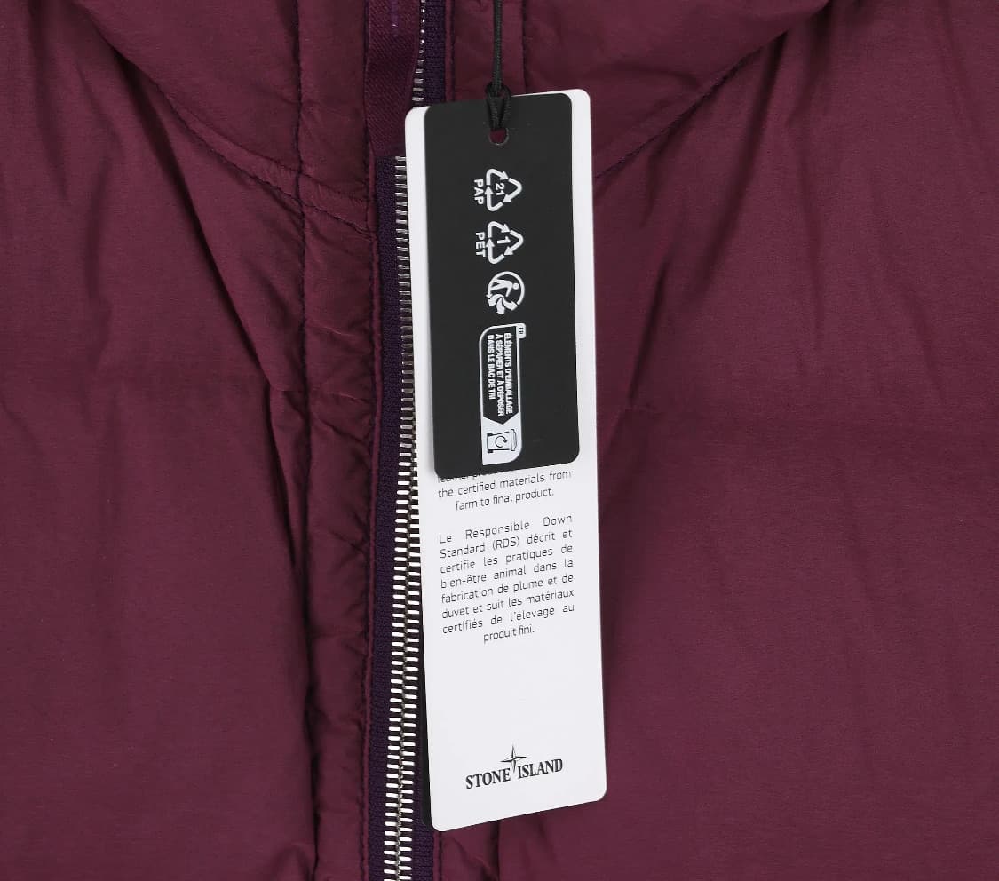 [S급] 스톤 아일랜드 심리스 터널 나일론 다운 자켓 버건디 판매합니다! 상품이미지6