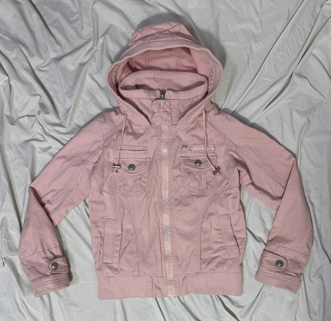 빈티지 멀티포켓 후드 자켓 y2k lgb goa 밀리터리 상품이미지1