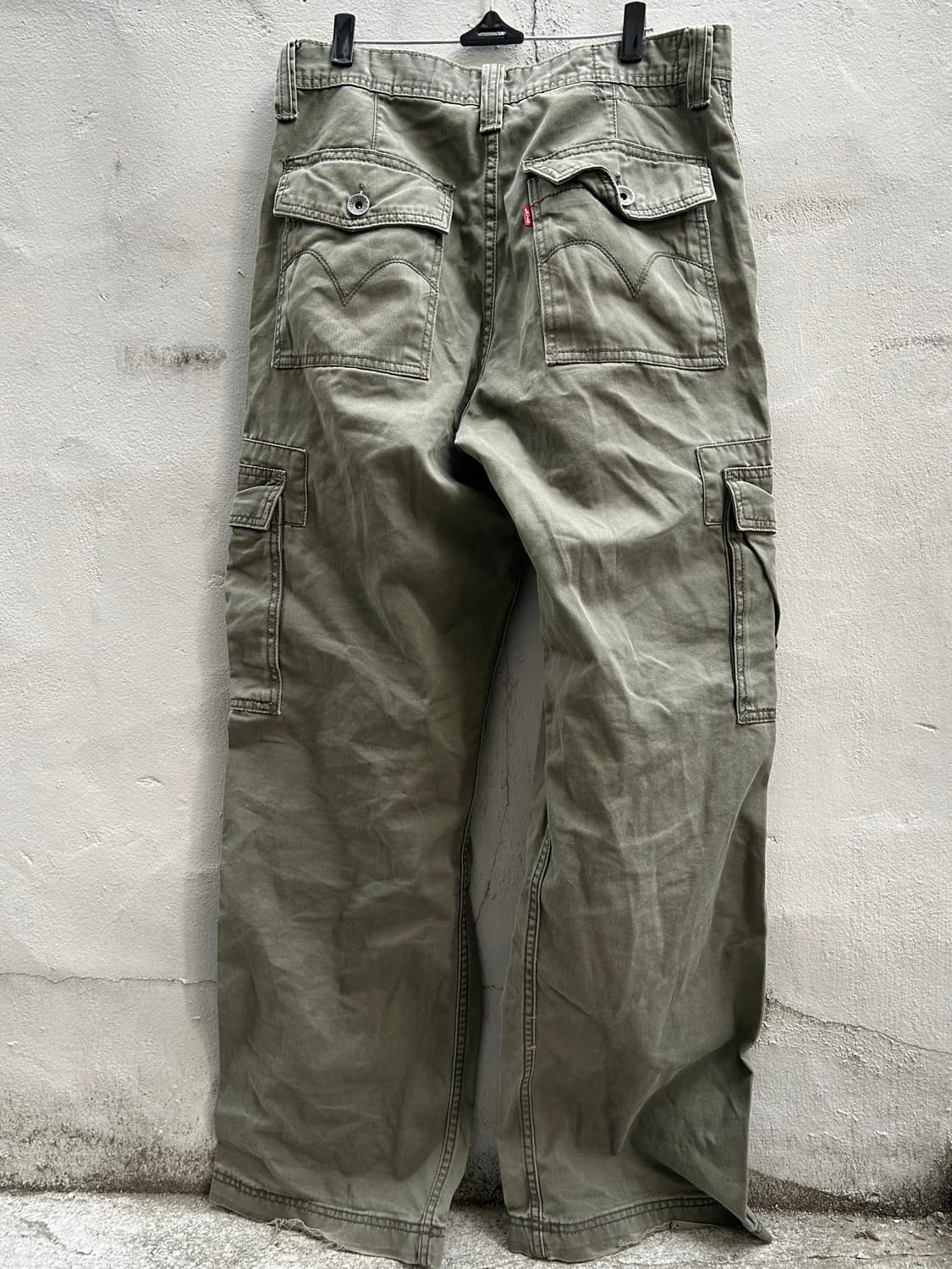 2000s levi's VTG 와이드 카키 카고팬츠 상품이미지4
