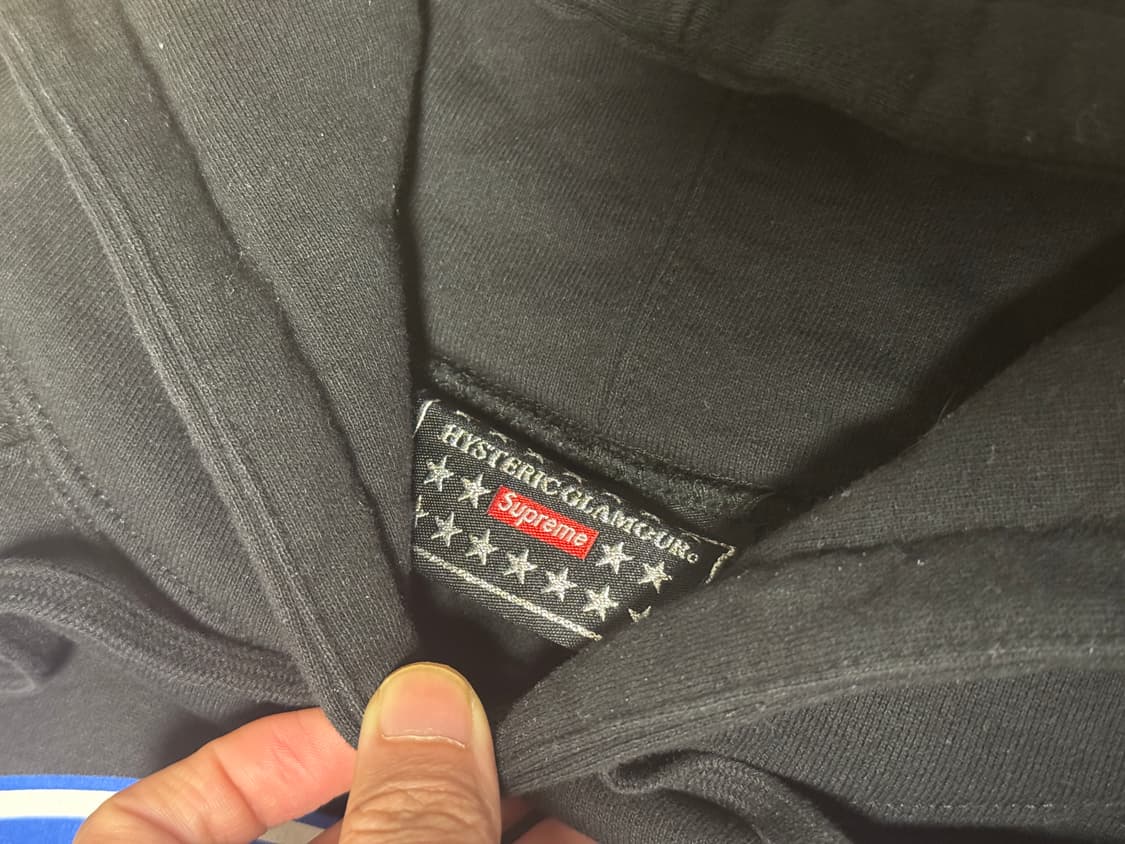 [L] 슈프림 x 히스테릭 글래머 펩시걸 후드 블랙 상품이미지6