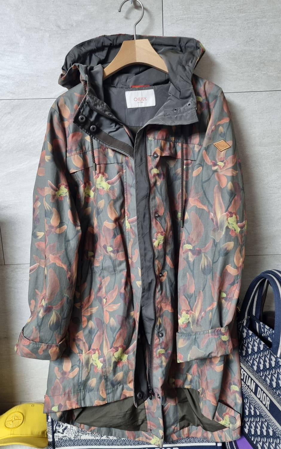 정품) 오일릴리 패턴 후드 점퍼 자켓  상품이미지3