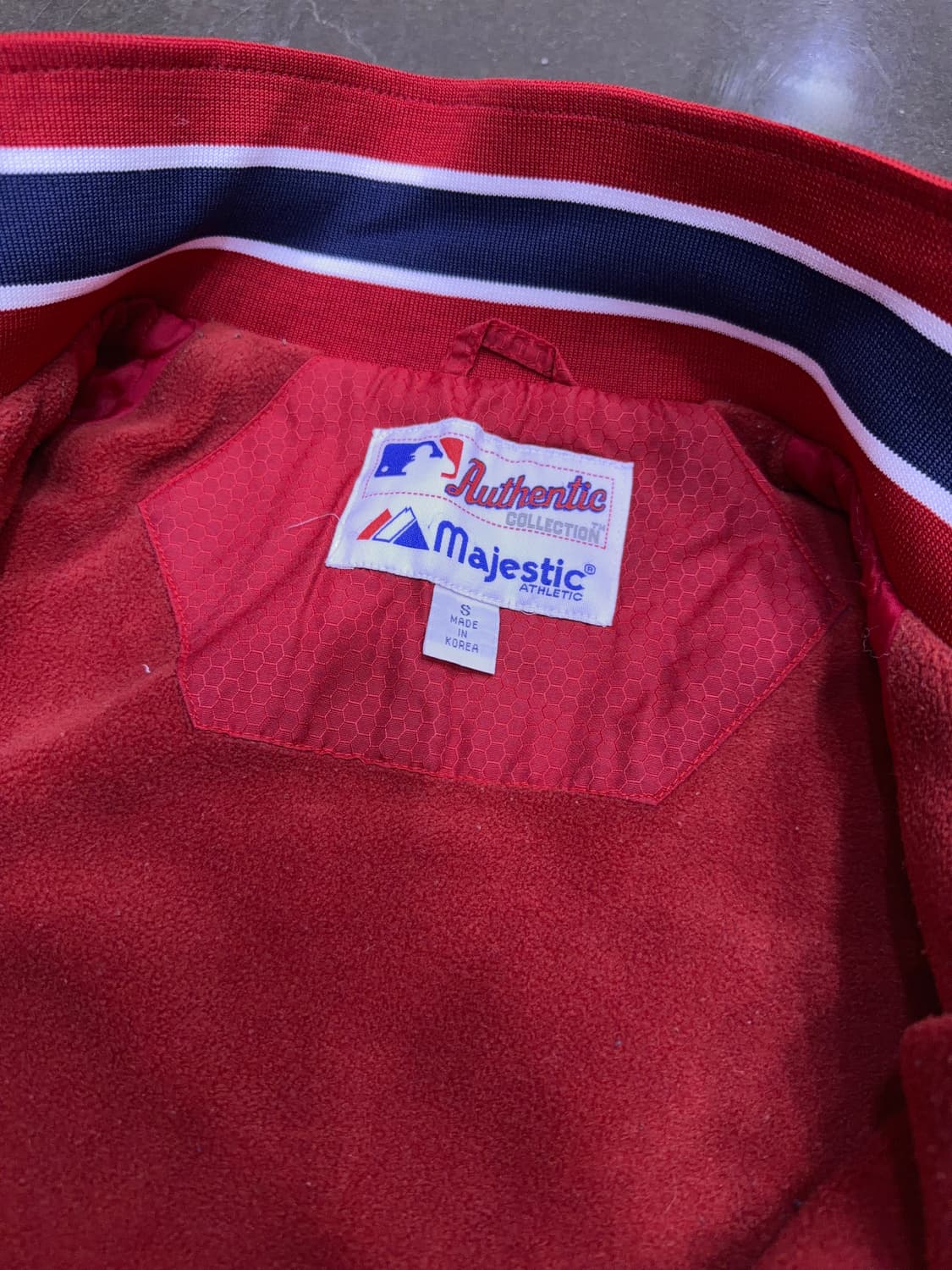 마제스틱 MLB 보스턴 레드삭스 봄버 벤치자켓 야구점퍼 S 상품이미지9