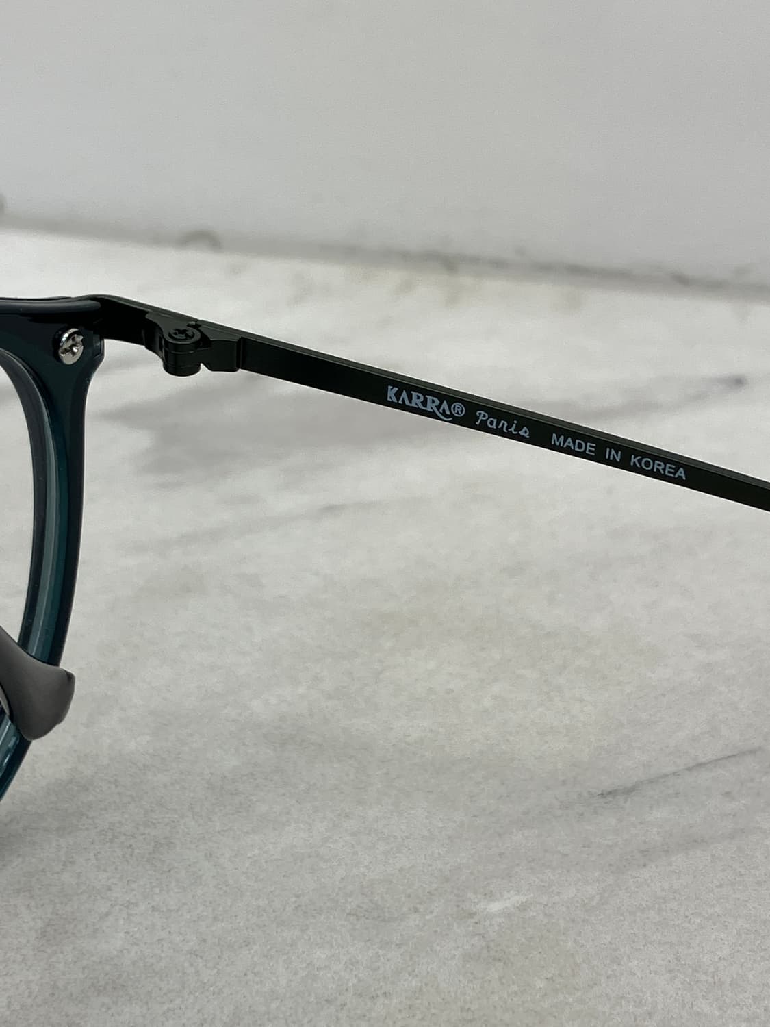 카라 KARRA 그레이 딥그린 솔텍스 메탈테 안경 상품이미지7