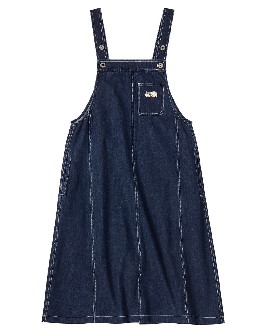 [새상품] 꼬모니노즈 데님 멜빵 수북즈 원피스 상품이미지3