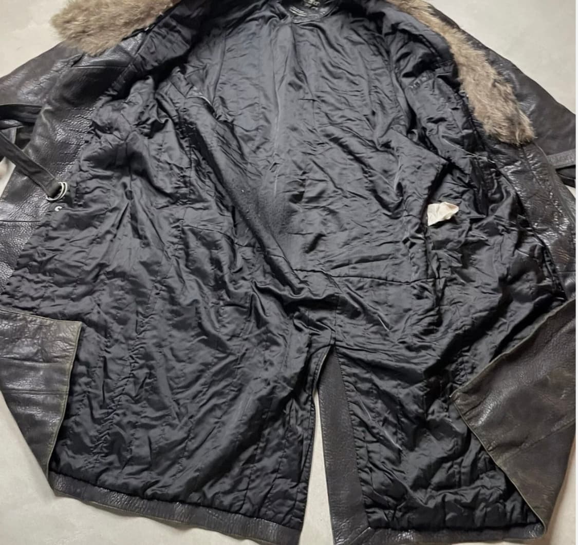 소가죽 무스탕 롱코트 / 2xl 3xl 110 115 상품이미지2