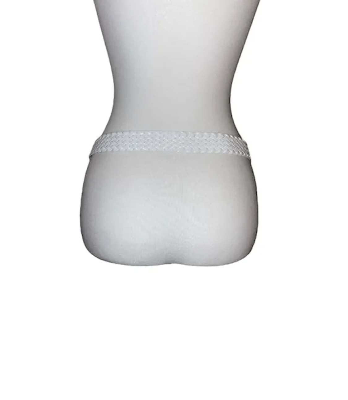 웨스턴 꼬임 벨트 화이트 상품이미지3