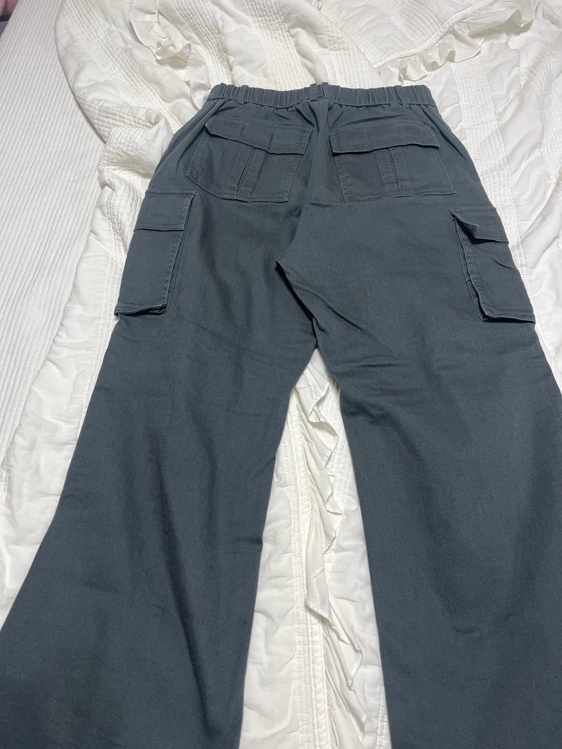 아캄 Washed Semi Wide Cargo Pants 그레이 상품이미지5