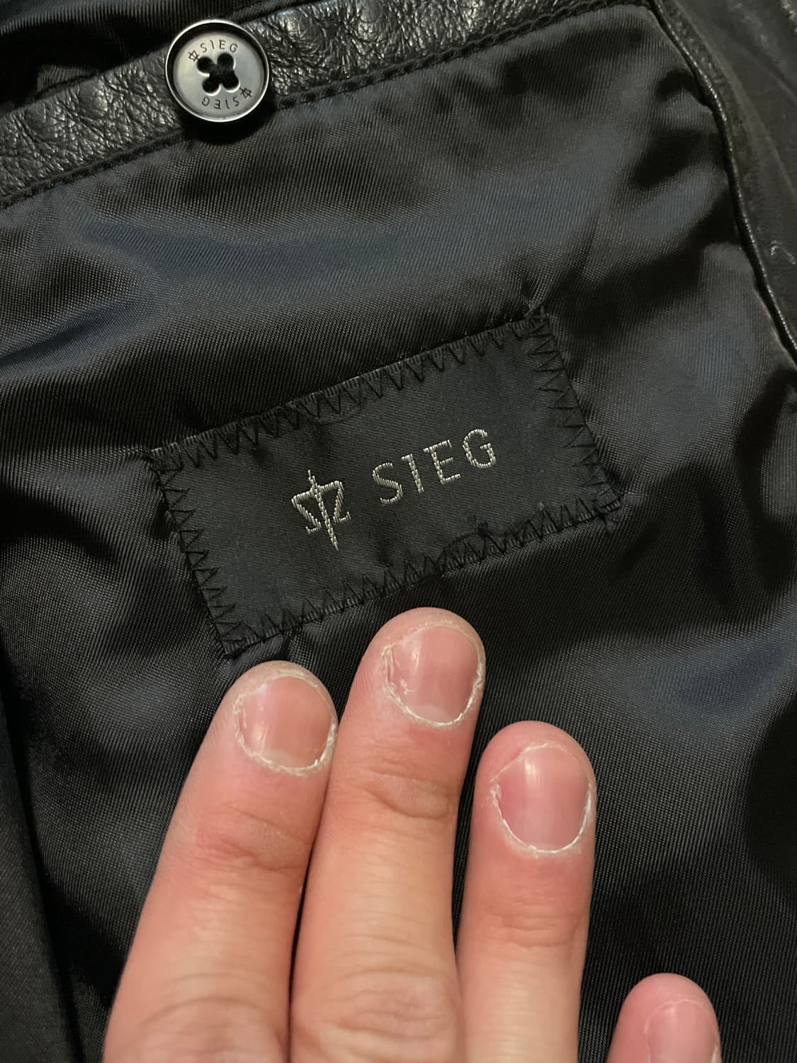 SIEG 웨스턴 무드 램스킨 양가죽 레더 블루종 자켓 상품이미지6