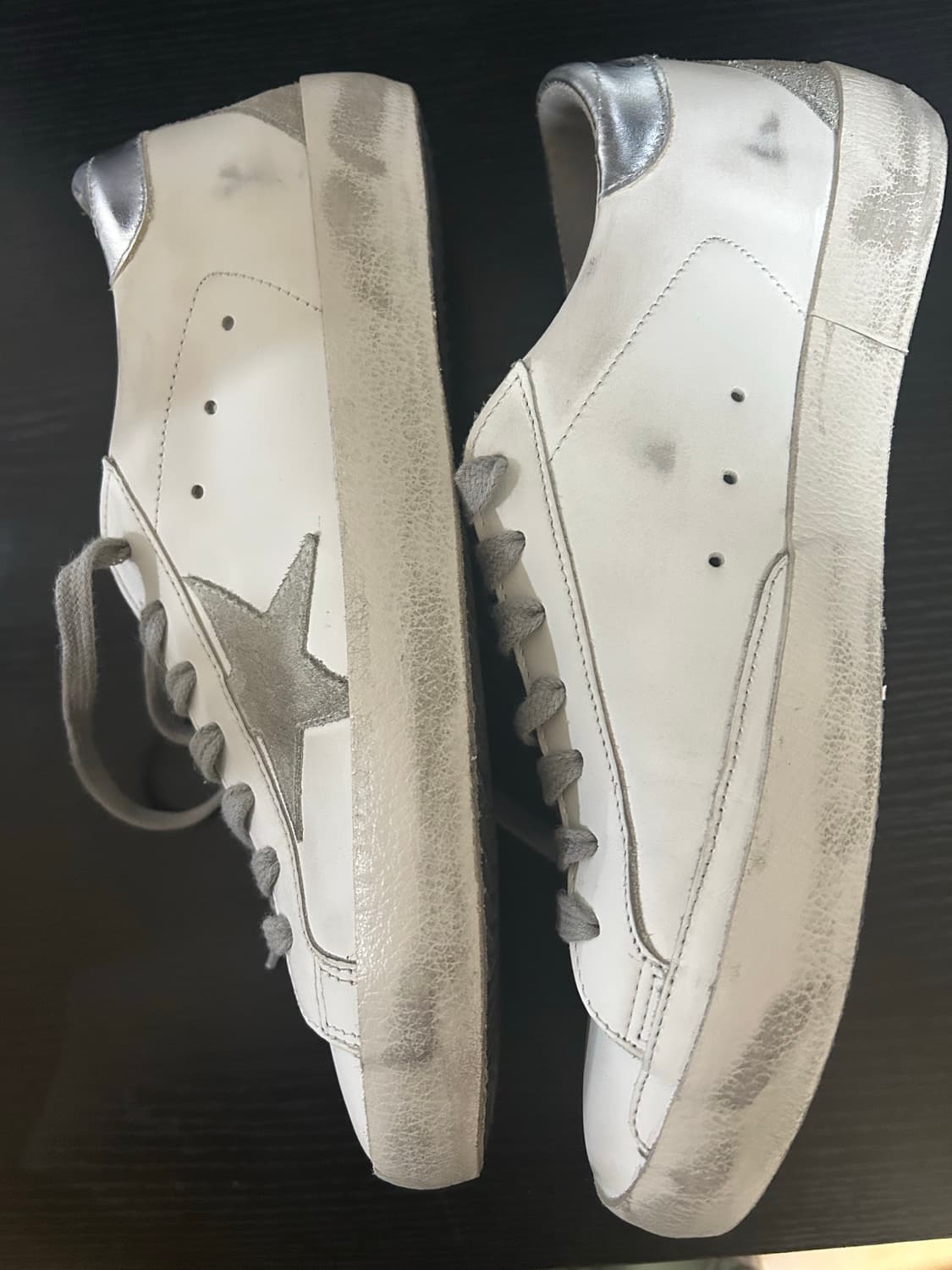 골든구스 남성 슈퍼스타 화이트 실버탭 40 (260) 상품이미지3