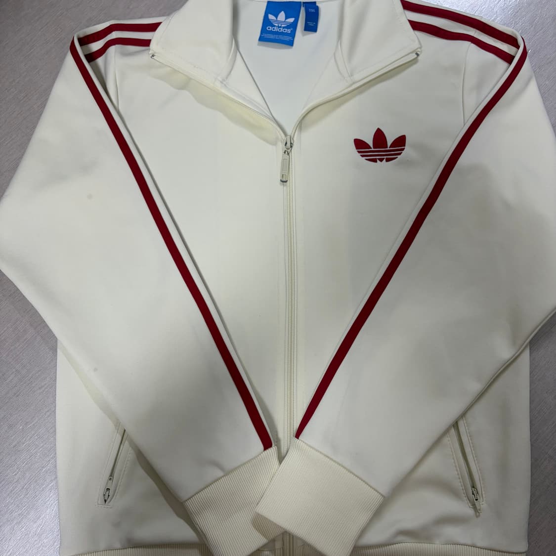 아디다스 파이어버드 흰빨 져지 트랙탑 상품이미지2