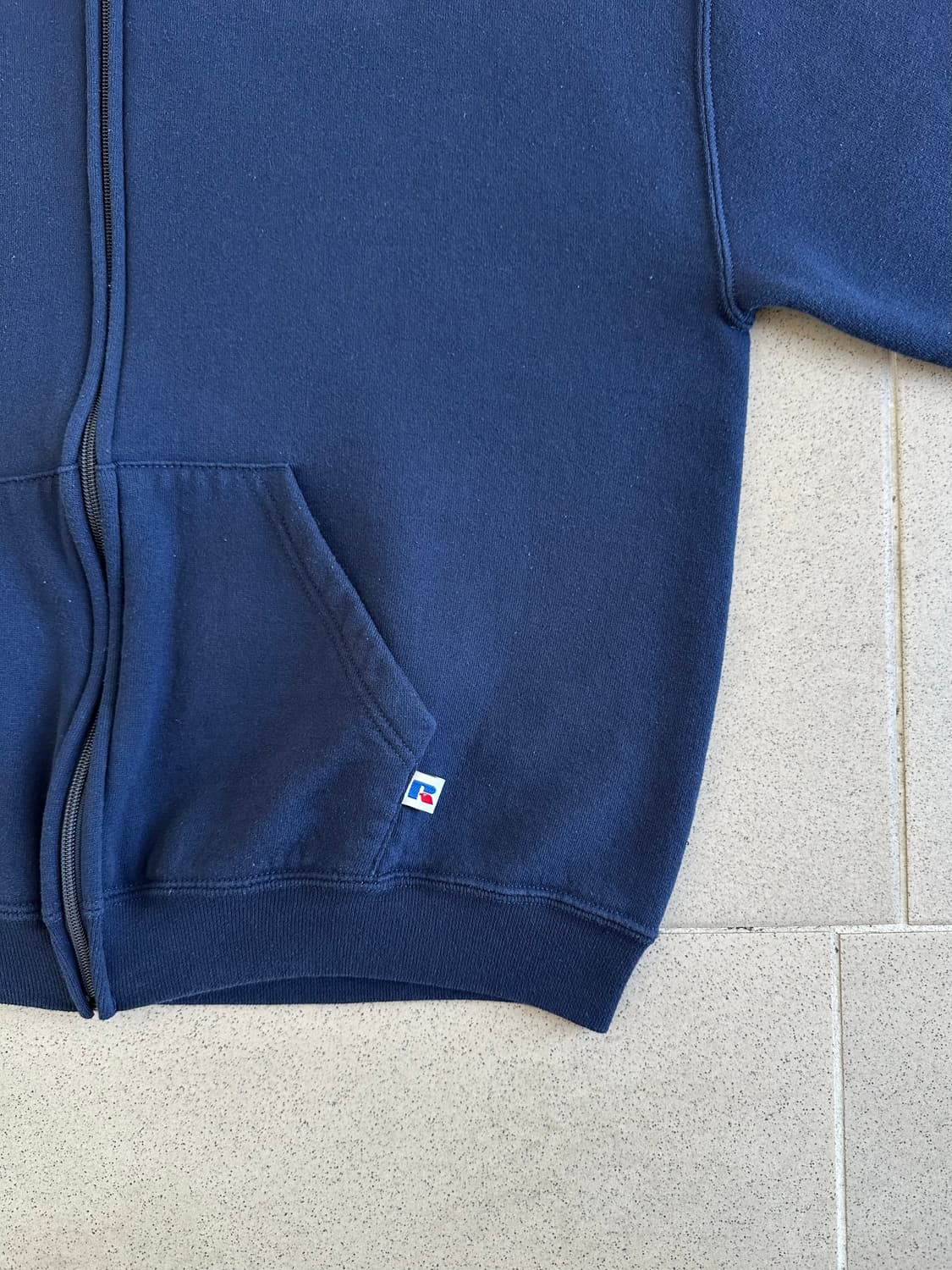 90s 빈티지 러셀 후드집업 네이비 L 상품이미지3