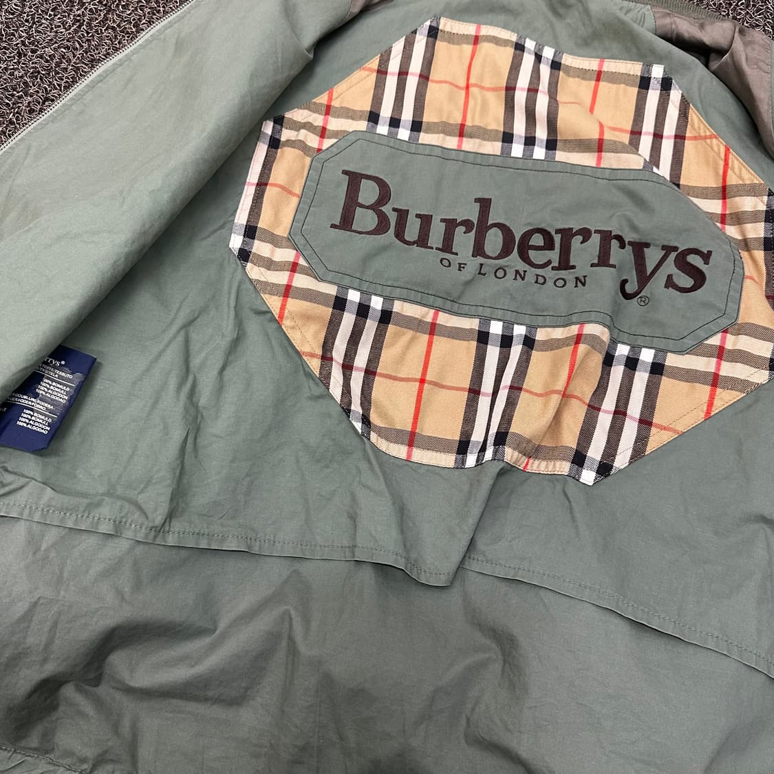 버버리 블루종 봄버 항공 야상 자켓 상품이미지3