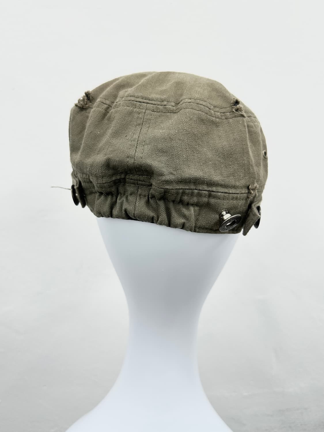 Vintage khaki cubic point cap  상품이미지6