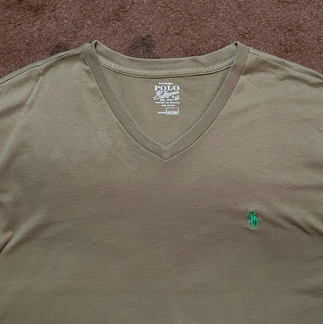 폴로 랄프로렌 브이넥 반팔 티셔츠(L) 상품이미지3