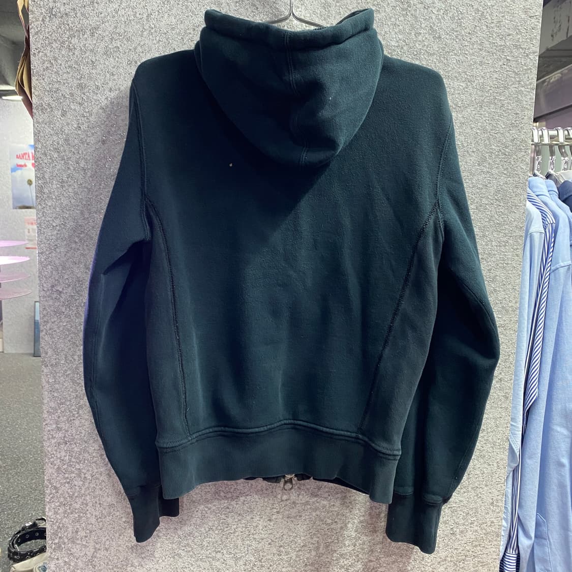 폴로 화이트 포니 써멀 투웨이 블랙 후드 집업 B3842 상품이미지5