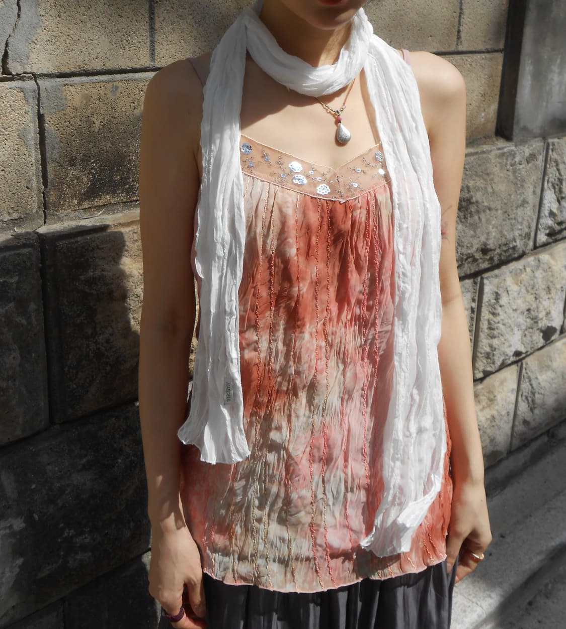 Cloudy White Scarf 상품이미지1