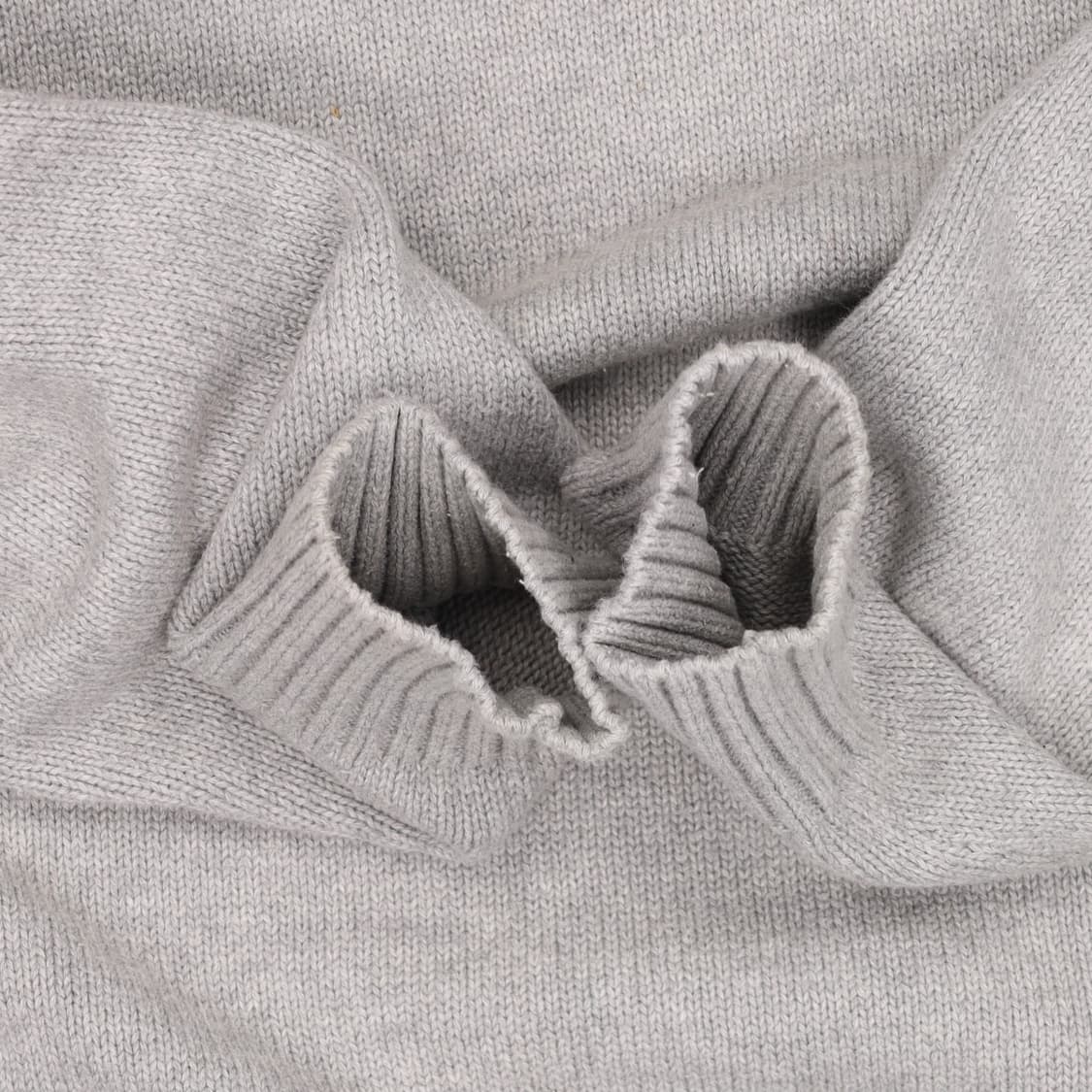 [L] 신형 폴로 QR택 롱슬리브 풀오버 스웨터 니트 회색 3859 상품이미지5