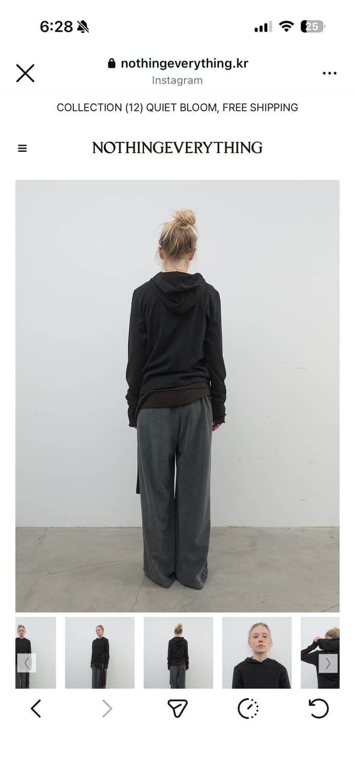 낫띵에브리띵 후드 롱 슬리브 상품이미지2