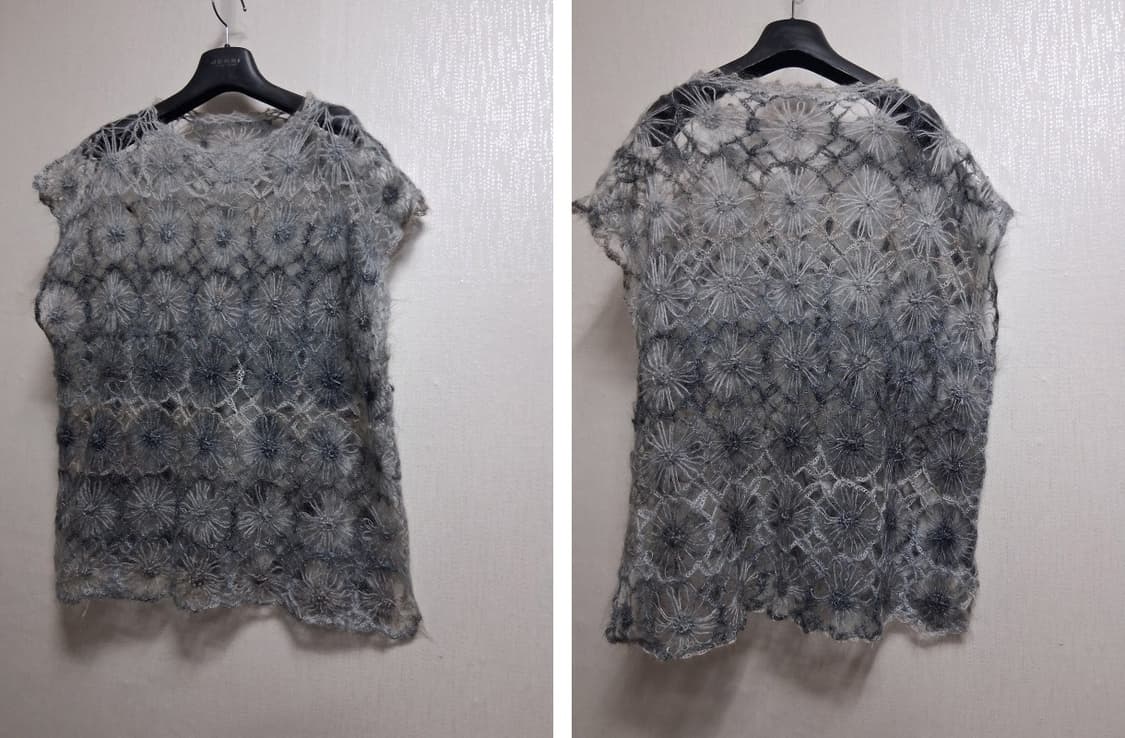 일본빈티지 완전부드러운 모헤야  니트조끼 모티브 레이어드 88크기
원산지 상품이미지3