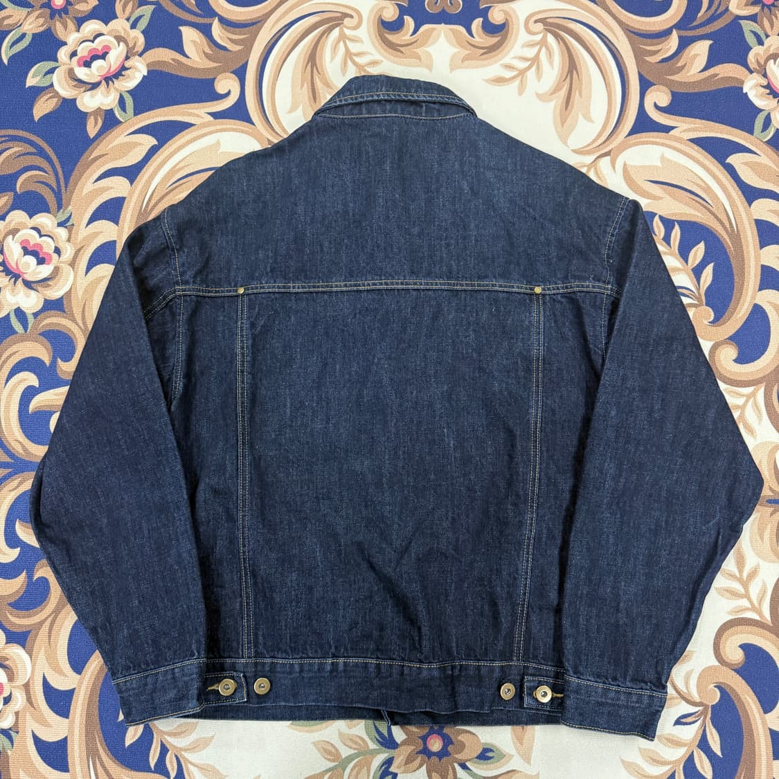 (L)트릴리온 Trillion 투포켓 진청데님 트러커자켓 상품이미지5