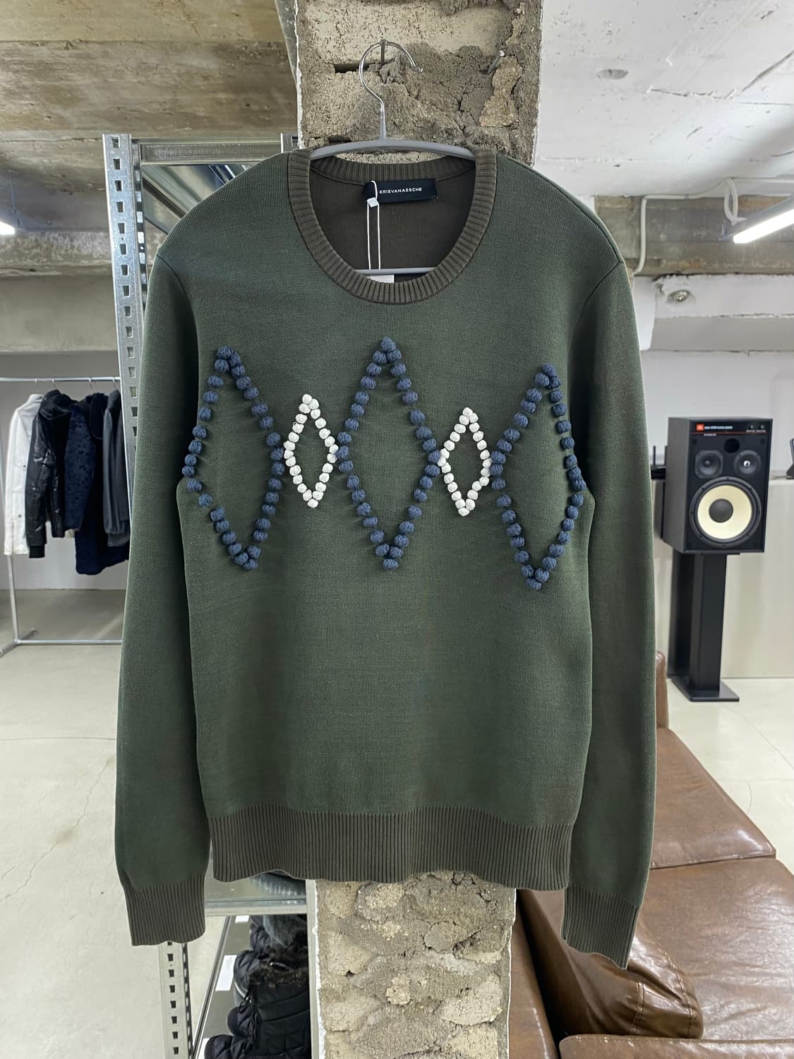 크리스 반 아쉐 아가일 스웻 니트 상품이미지2