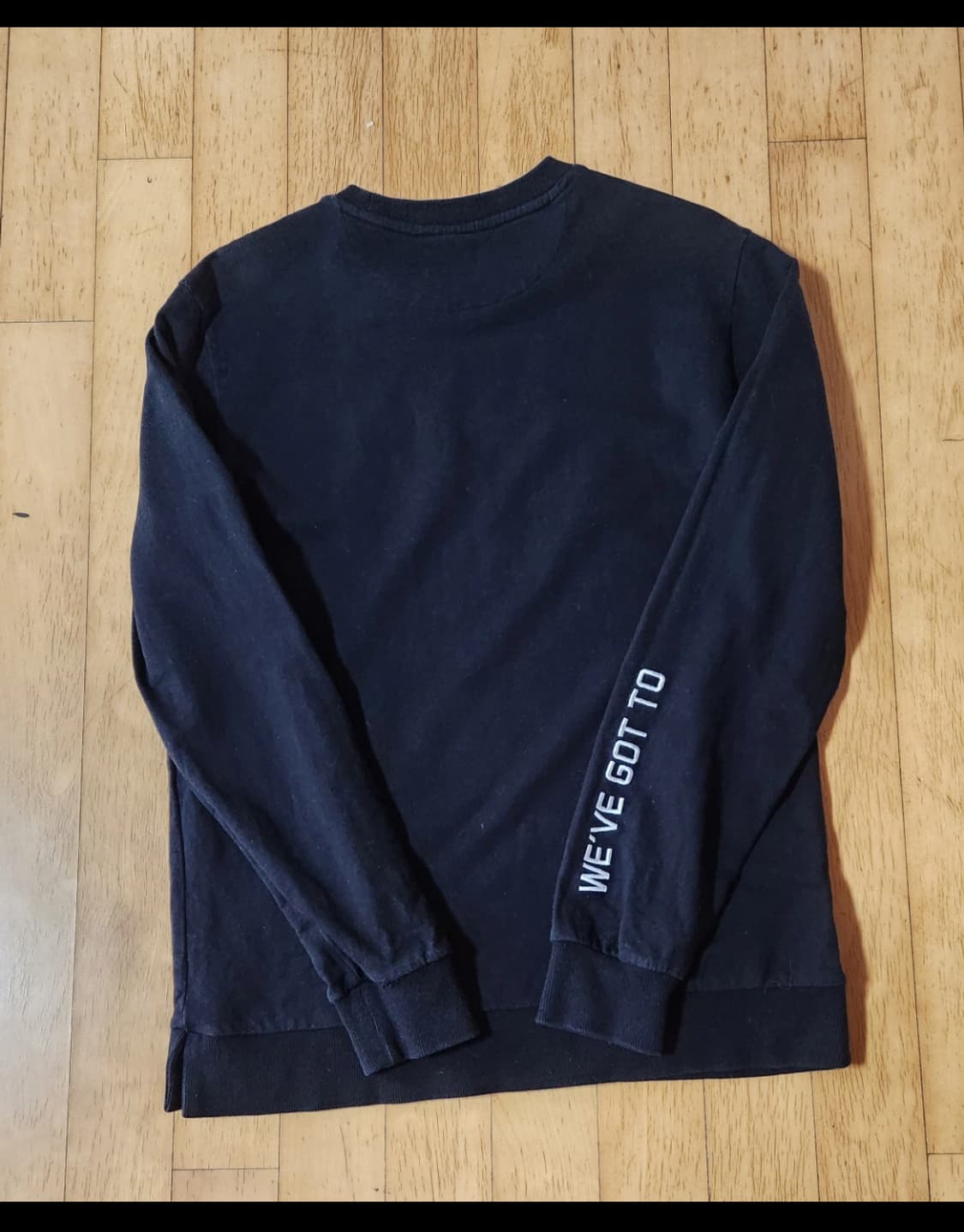 (체이스컬트) 검정 맨투맨 티셔츠 100 (슬림) 상품이미지2