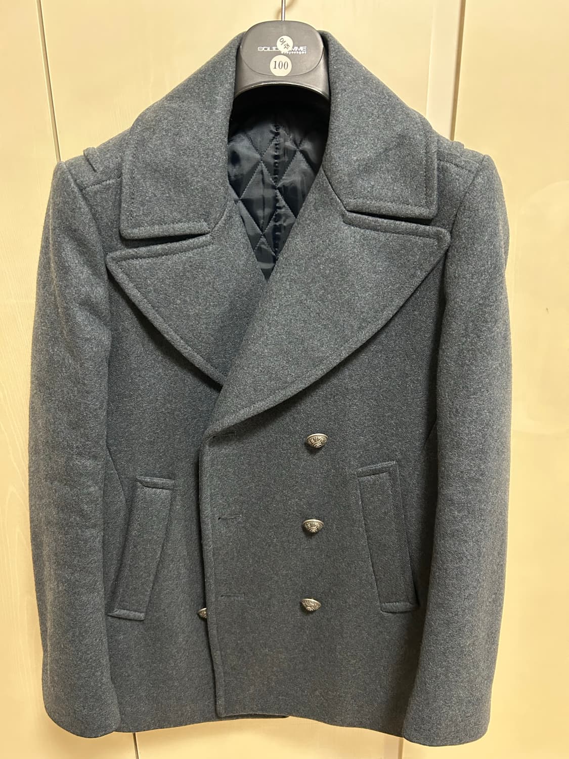 솔리드옴므 소라색 피코트 상품이미지1