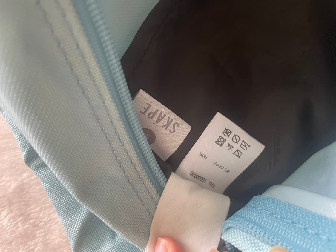 모리걸 빈티지 핀터레스트 도트 리본 백팩 🎀🩵🤍 상품이미지7