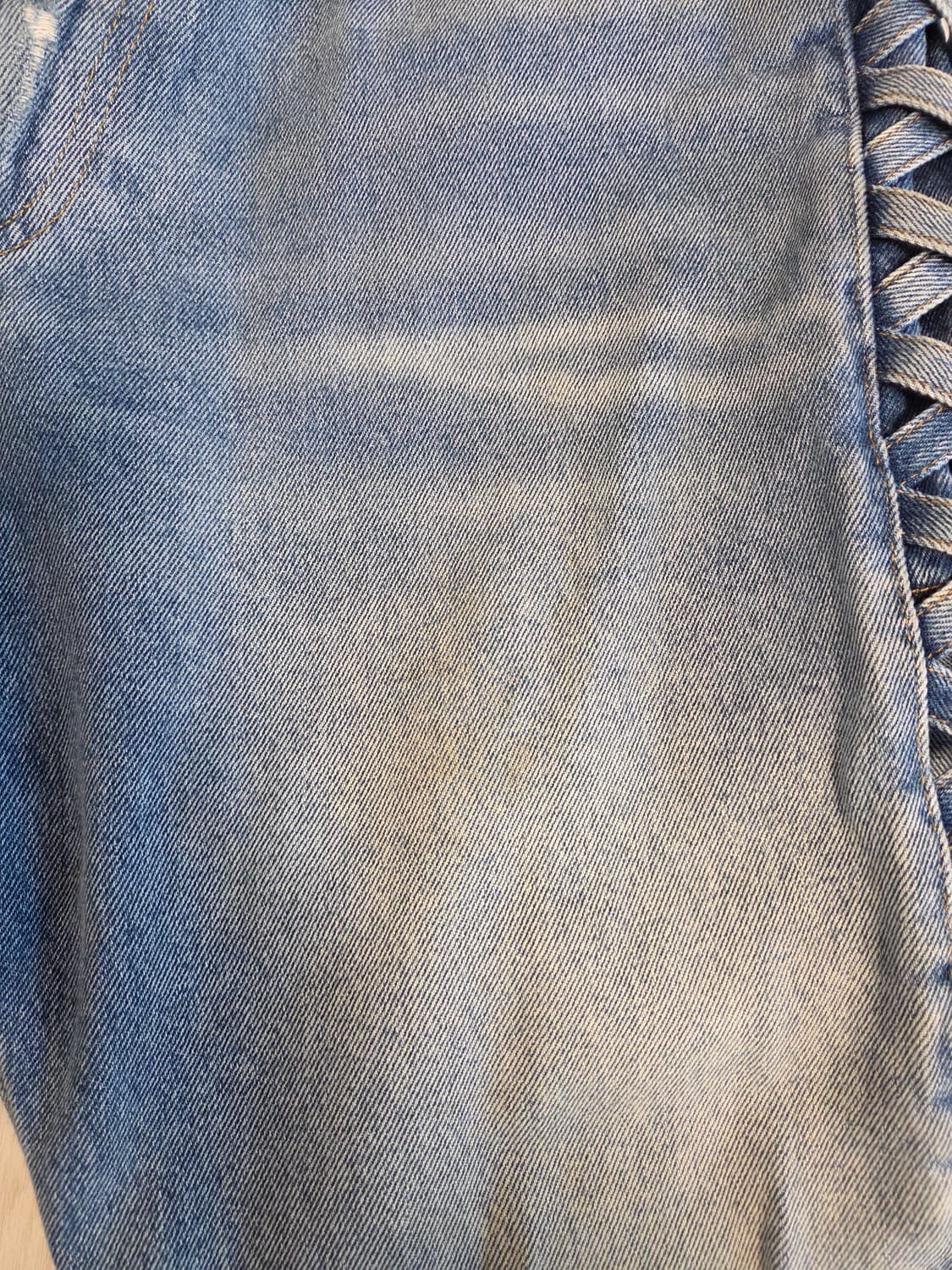 마틴로즈 크로스 해치 미드블루 데님 상품이미지6