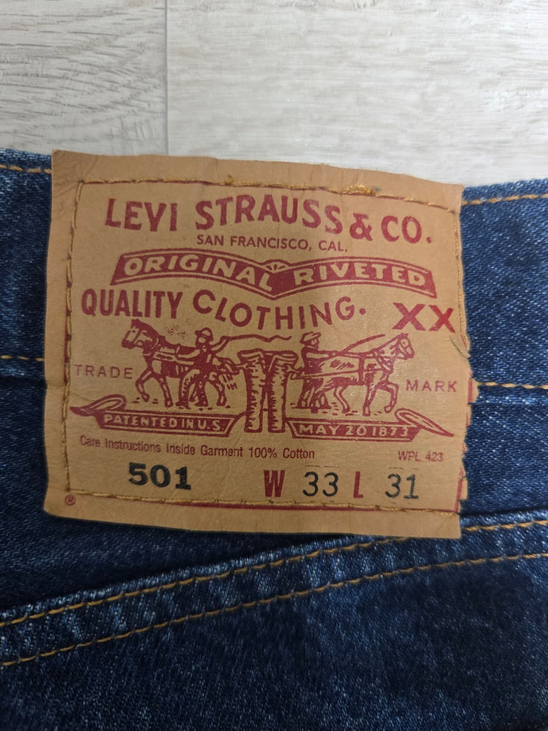 90s levis 501 33/30 콜롬비아 생산 상품이미지1