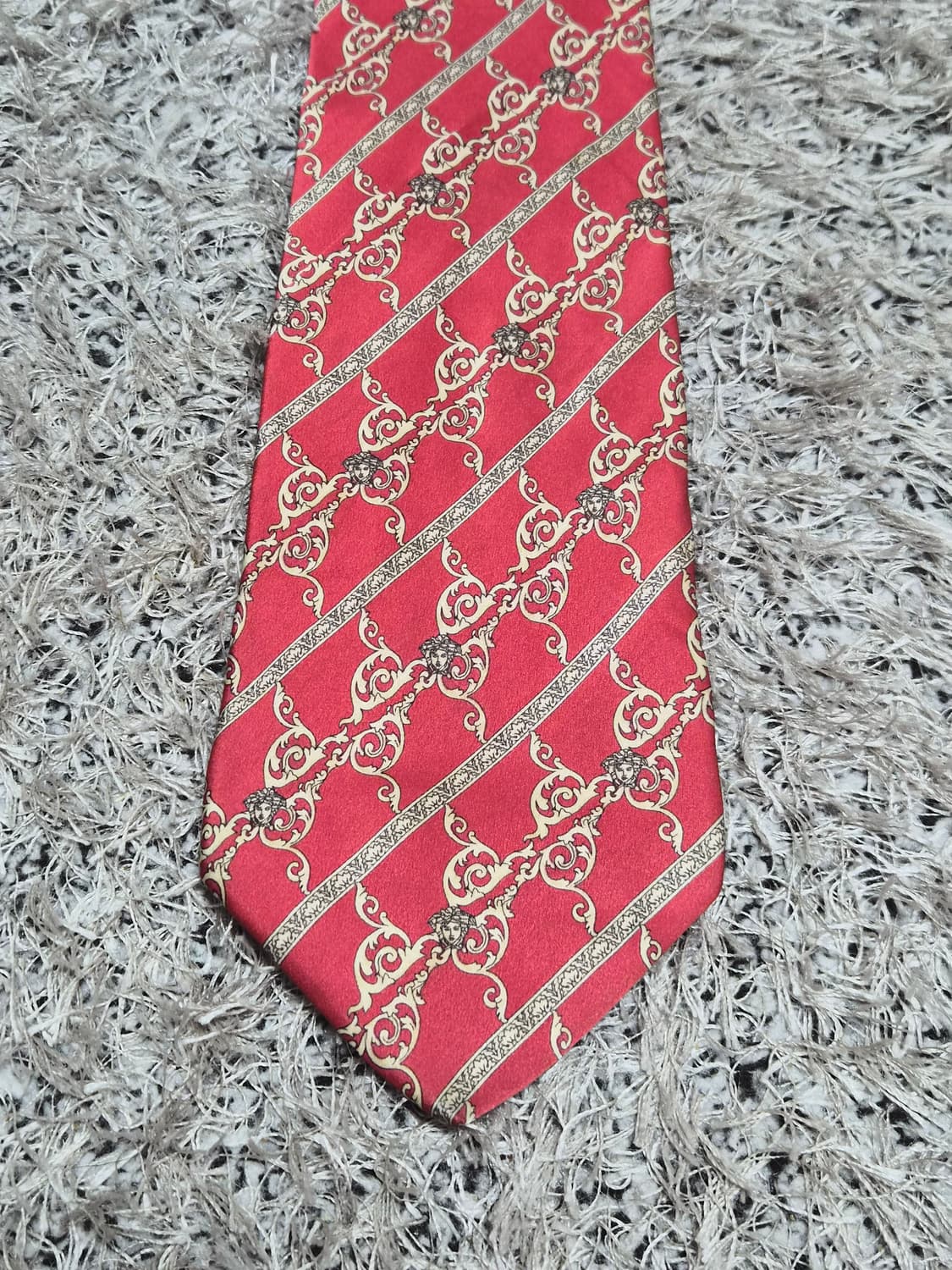 베르사체Versace 메두사 패턴 넥타이 Free - N49 상품이미지2