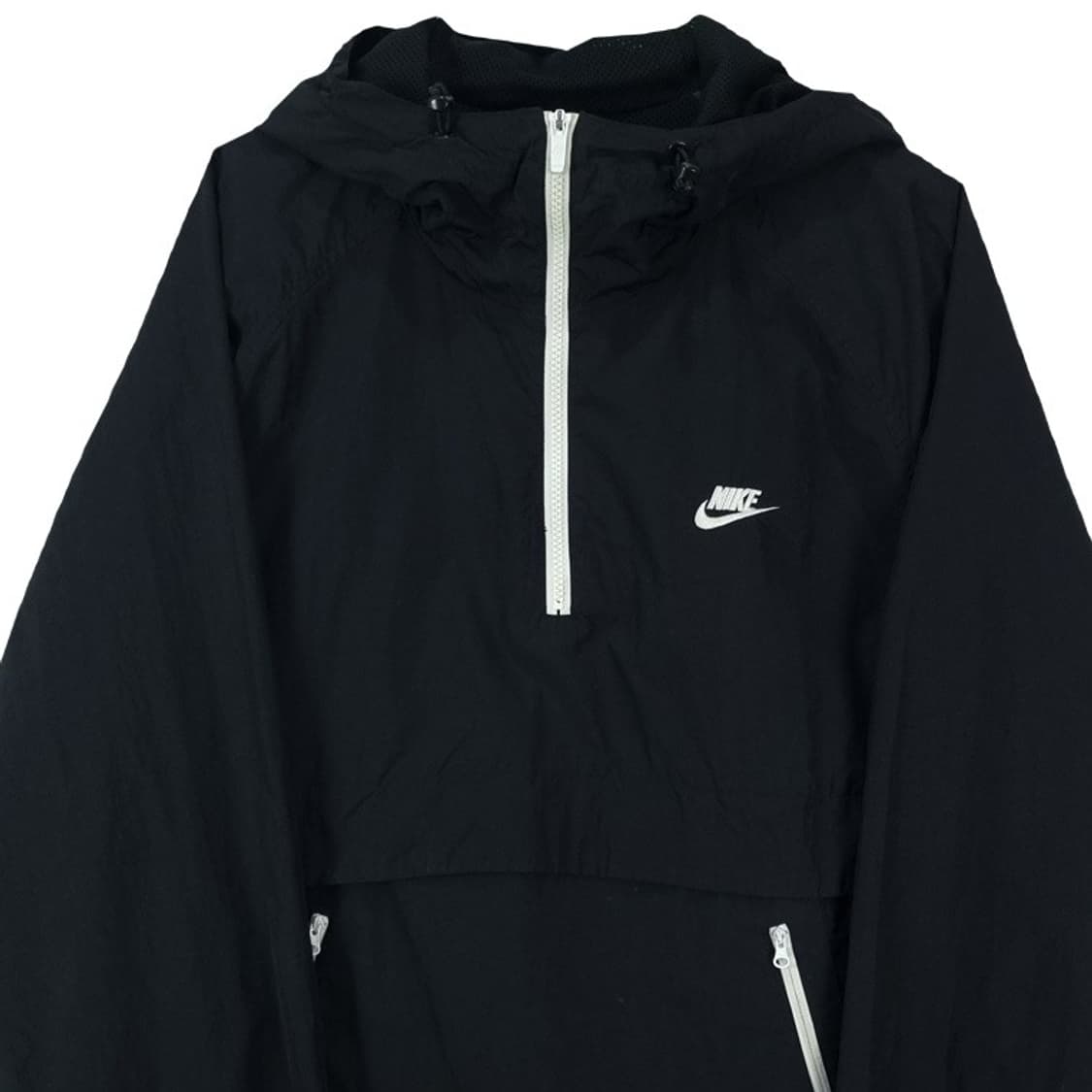[나이키]로고 자수 후드 아노락 바람막이 자켓 블랙 M18644 상품이미지4