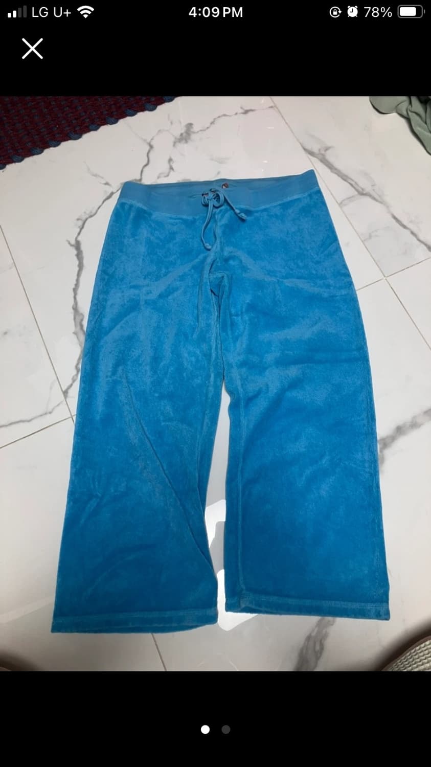 Y2K 쥬시 꾸뛰르 테리 바지 M 상품이미지1