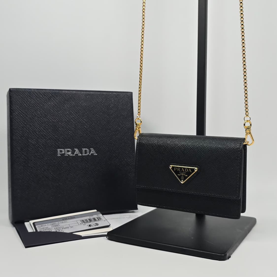 프라다 사피아노 체인 카드지갑 상품이미지1