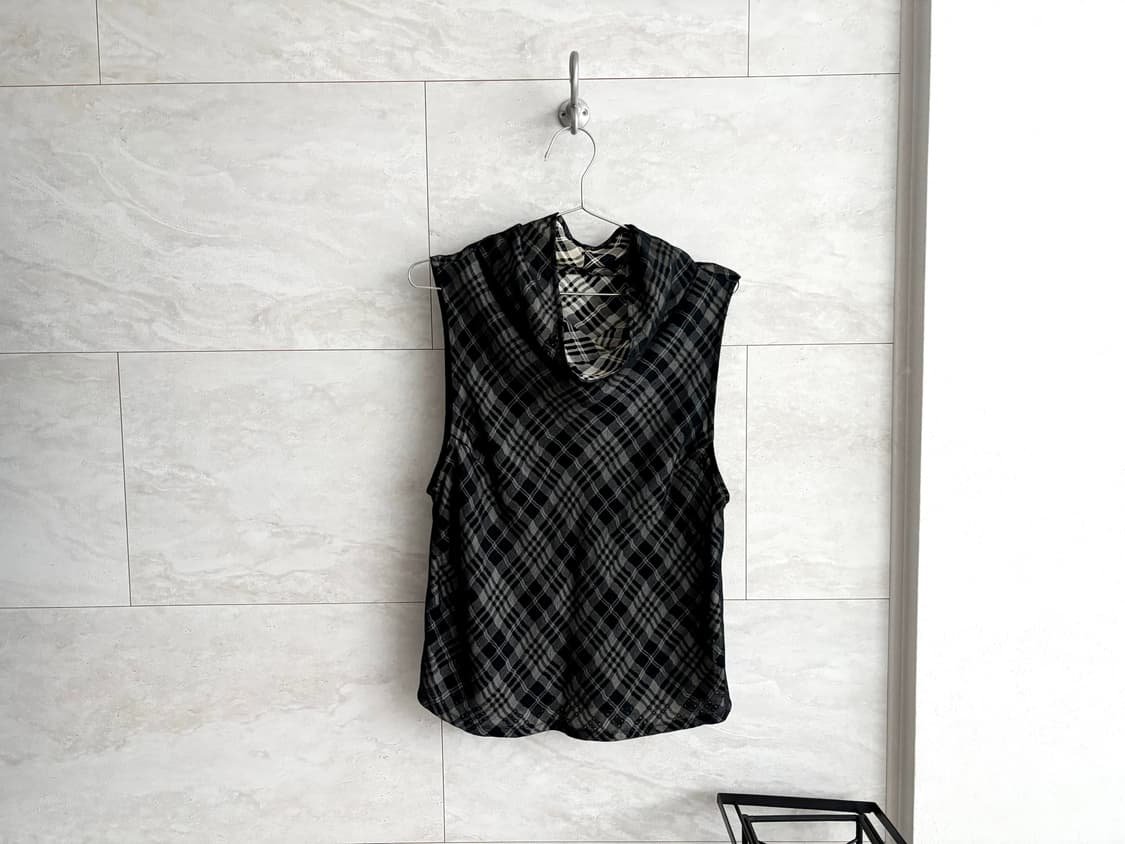 check drape top 상품이미지6