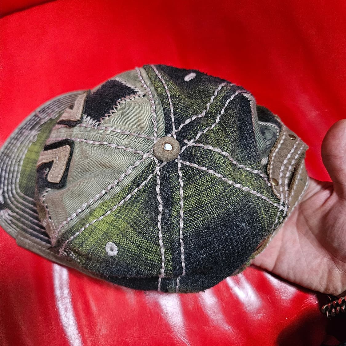 트루릴리전 정글 카모 y2k 스티치 워시드 레어 볼캡 Free 상품이미지3