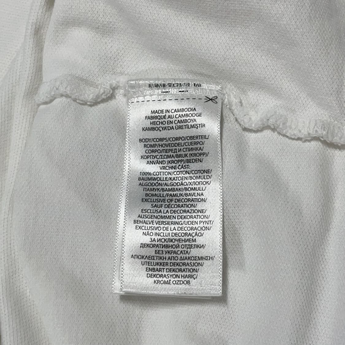 [정품] 폴로 화이트 / 네이비포니 반팔 카라티 [ XXL ] 상품이미지6